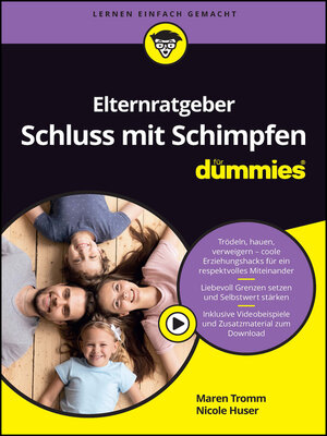 cover image of Elternratgeber Schluss mit Schimpfen für Dummies